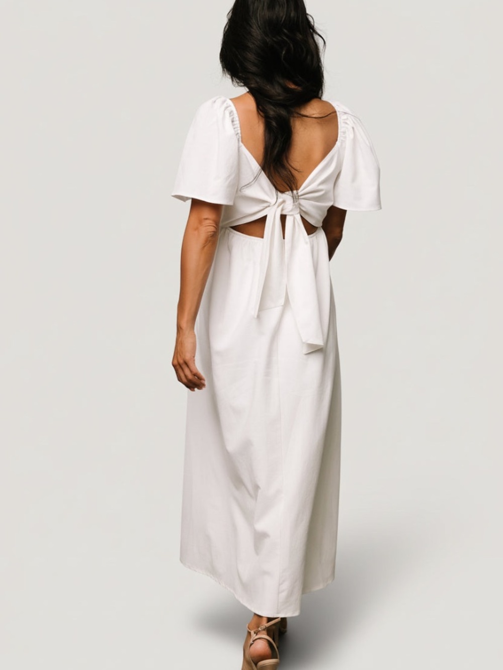 Baltic Born Indie Back Tie Dress | Off White Size SS - Picture 4 of 5